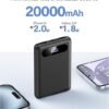 モバイルバッテリーの20000mAh大容量