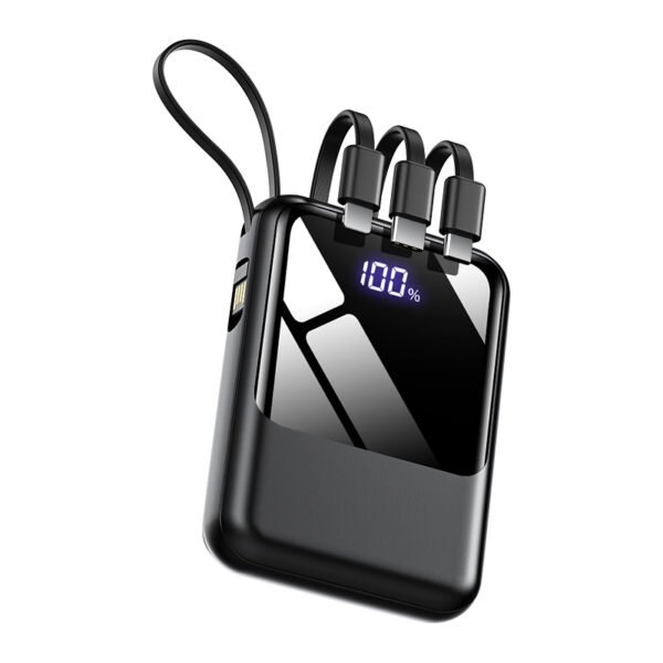 N13black 20000mAhモバイルバッテリー ケーブル付き N13